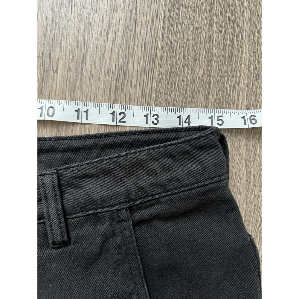 Quince High Rise Organic Cotton Twill Barrel Pants Black Comfort Oversized 8 - Picture 9 of 12